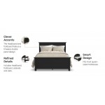 Oak Park Queen Bed in Black by homestyles