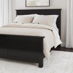 Oak Park Queen Bed in Black by homestyles