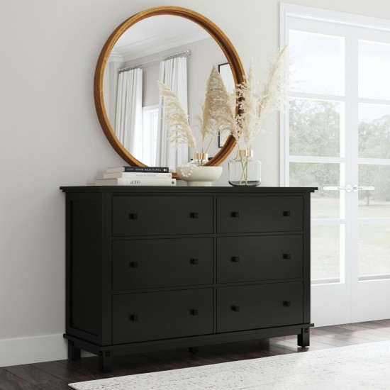 Oak Park Dresser in Black by homestyles