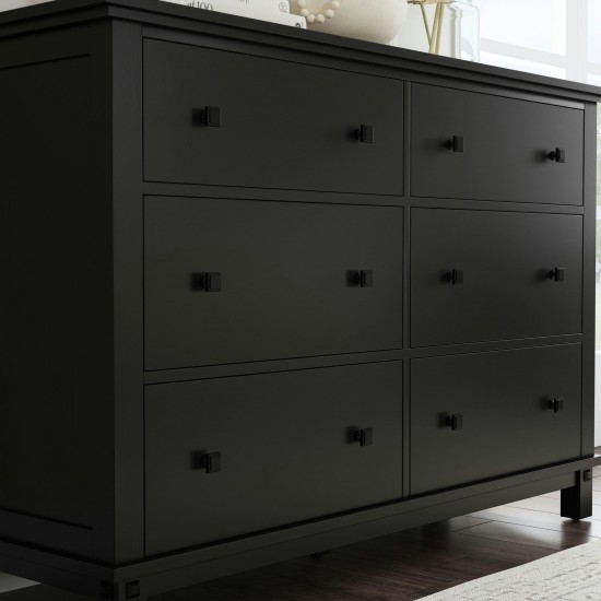 Oak Park Dresser in Black by homestyles