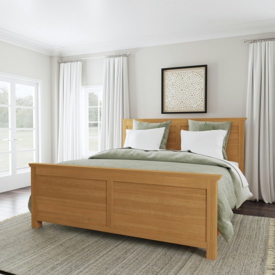 Oak Park King Bed in Brown by homestyles