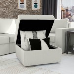 Flex Ottoman with Storage in Pebble by homestyles