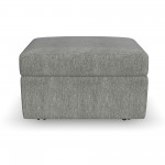 Flex Ottoman with Storage in Pebble by homestyles