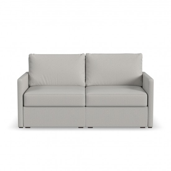 Flex Loveseat with Narrow Arm in Frost by homestyles