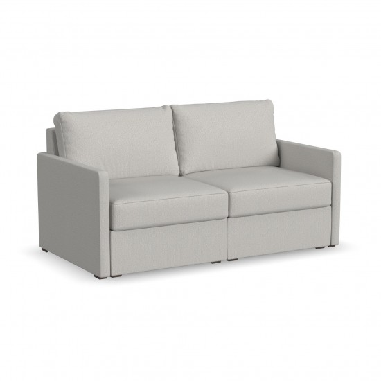 Flex Loveseat with Narrow Arm in Frost by homestyles