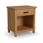 Oak Park King Bed, Two Nightstands and Dresser by homestyles -Brown