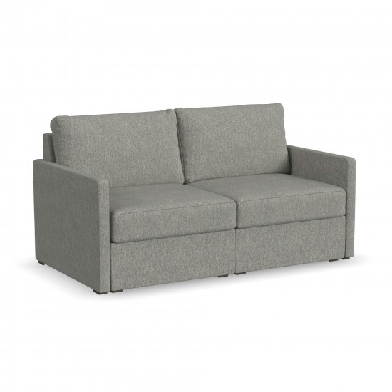 Flex Loveseat with Narrow Arm in Pebble by homestyles