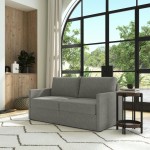 Flex Loveseat with Narrow Arm in Pebble by homestyles