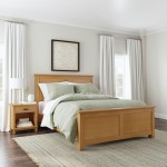 Oak Park Queen Bed and Nightstand in Brown by homestyles