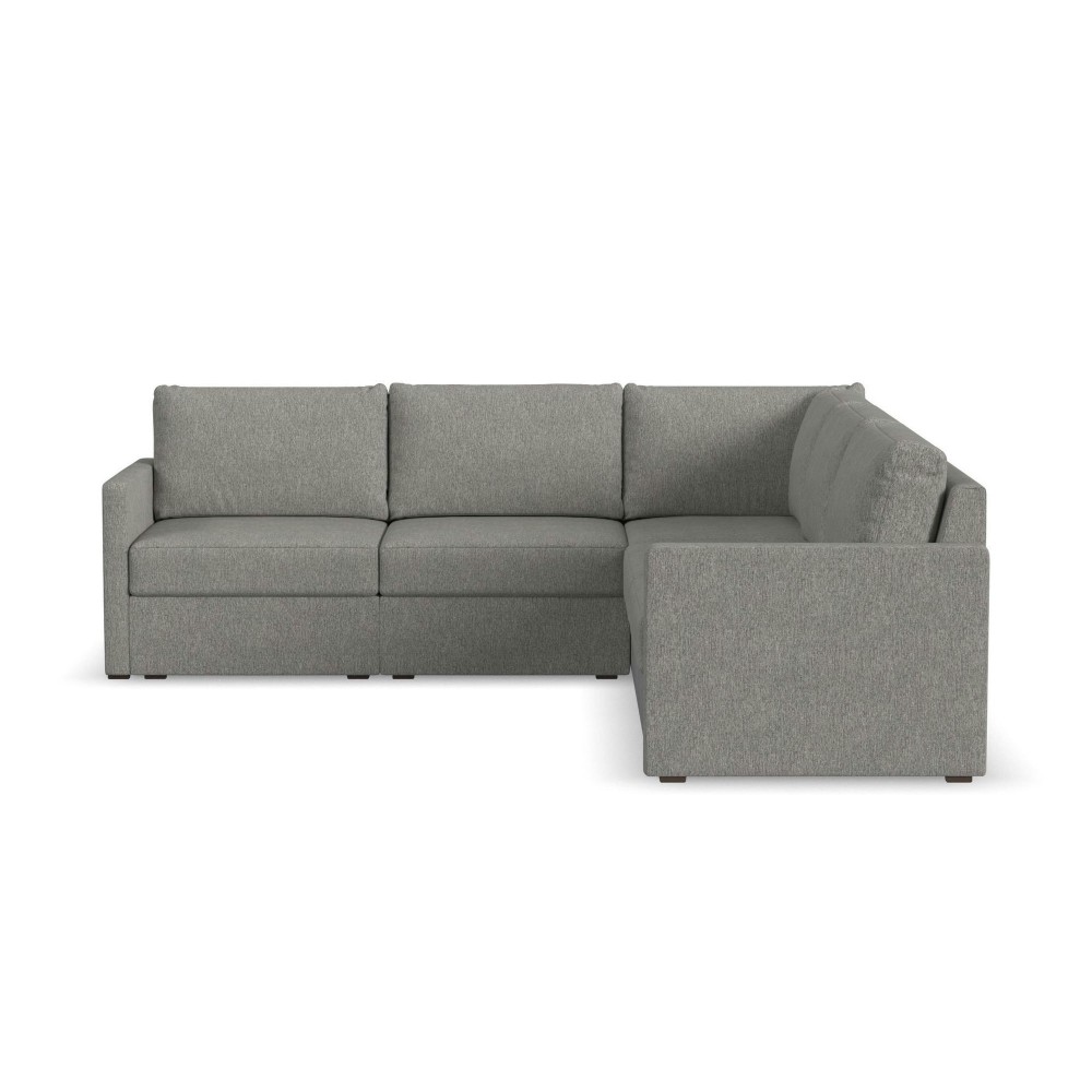 Flex 5-Seat Sectional with Narrow Arm in Pebble by homestyles