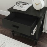 Oak Park Nightstand in Black by homestyles