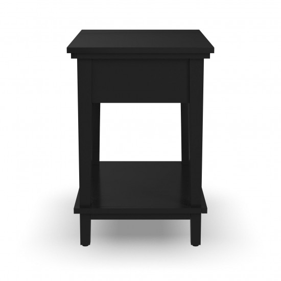 Oak Park Nightstand in Black by homestyles