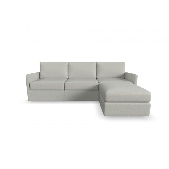 Flex Sofa with Narrow Arm and Ottoman in Frost by homestyles