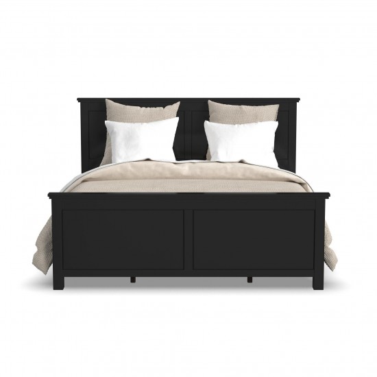 Oak Park King Bed in Black by homestyles