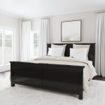 Oak Park King Bed in Black by homestyles