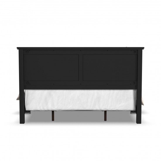 Oak Park King Bed in Black by homestyles