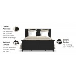 Oak Park King Bed in Black by homestyles