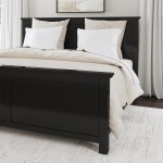 Oak Park King Bed in Black by homestyles