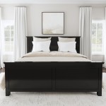 Oak Park King Bed in Black by homestyles