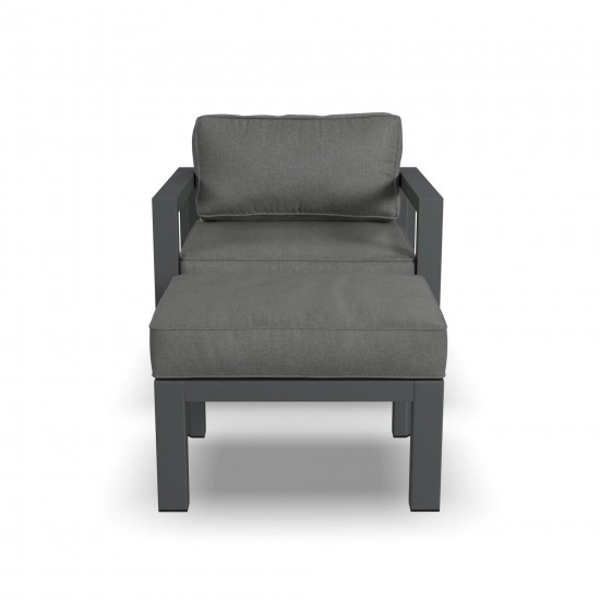 Grayton Chair w/ Ottoman in Gray by homestyles