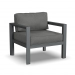 Grayton Chair w/ Ottoman in Gray by homestyles