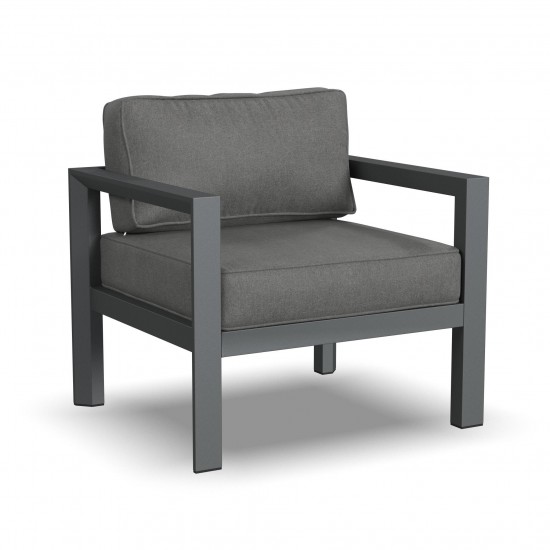 Grayton Chair w/ Ottoman in Gray by homestyles