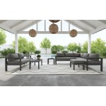 Grayton 5 Seat Sectional w/ Ottoman in Gray by homestyles