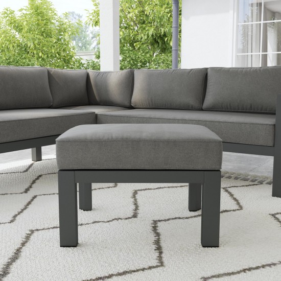 Grayton Ottoman in Gray by homestyles