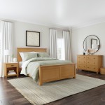 Oak Park Queen Bed, Nightstand and Dresser by homestyles -Brown