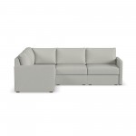 Flex 4-Seat Sectional with Narrow Arm in Frost by homestyles