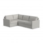 Flex 4-Seat Sectional with Narrow Arm in Frost by homestyles