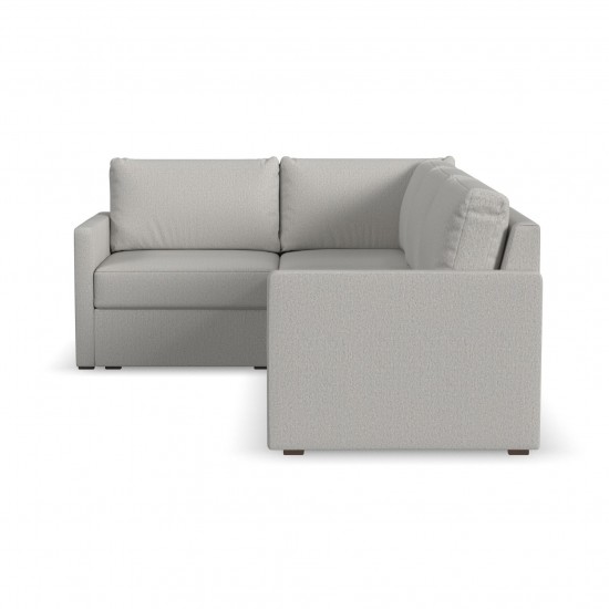 Flex 4-Seat Sectional with Narrow Arm in Frost by homestyles