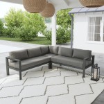 Grayton 5 Seat Sectional in Gray by homestyles