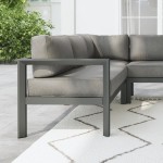 Grayton 5 Seat Sectional in Gray by homestyles