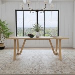 Trestle Dining Table in Brown by homestyles