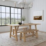 Trestle Dining Table in Brown by homestyles