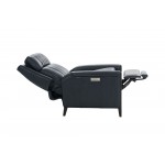 9PHL-1195 Davidson Power Recliner w/Power Head Rest & Power Lumbar - Blue