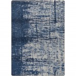 Coastal Canvas 7'8" x 10'9" area rug in color High Tide