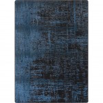 Coastal Canvas 5'4" x 7'8" area rug in color Deep Water