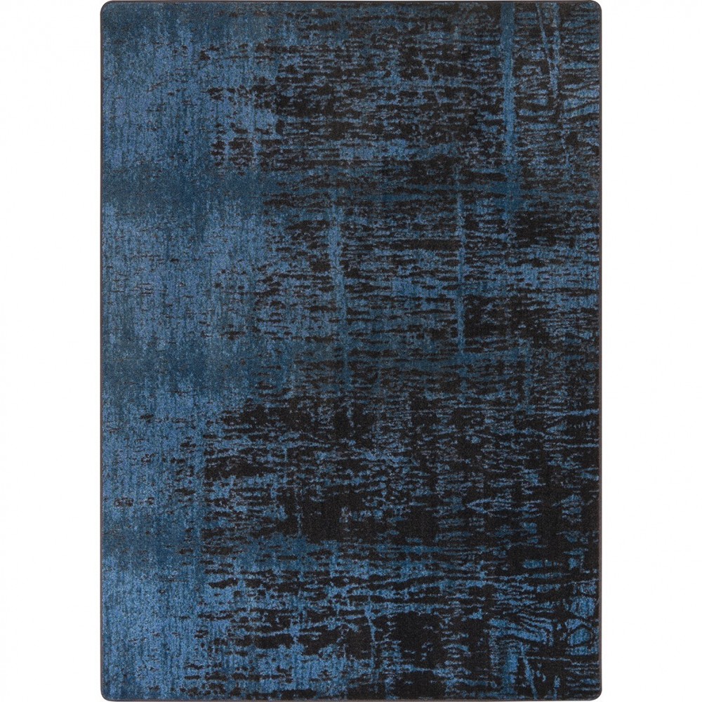 Coastal Canvas 5'4" x 7'8" area rug in color Deep Water