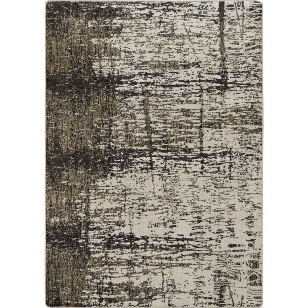 Coastal Canvas 5'4" x 7'8" area rug in color Sand Dune