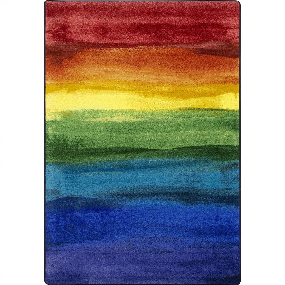 Rainbow Magic 7'8" x 10'9" area rug in color Rainbow