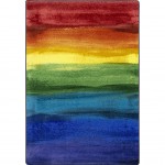 Rainbow Magic 10'9" x 13'2" area rug in color Rainbow