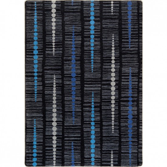 Recoil 5'4" x 7'8" area rug in color Sapphire