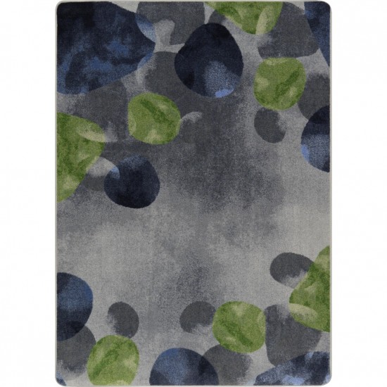 Riverstone 7'8" x 10'9" area rug in color Gray