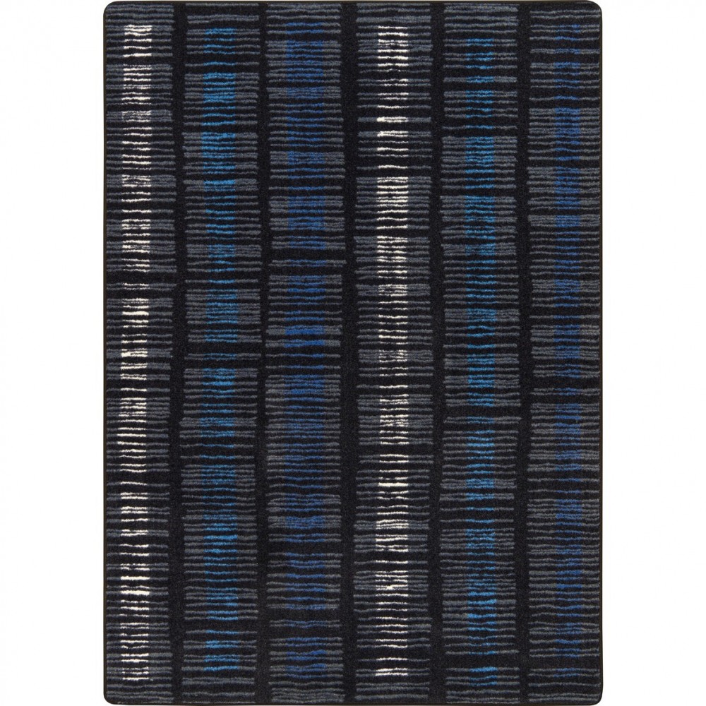 Verve 5'4" x 7'8" area rug in color Sapphire