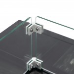 LeisureMod Walbrooke Black Patio ConversationFire Pit & Tank Holder, Light Grey