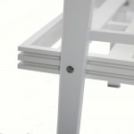 LeisureMod Walbrooke White Patio ConversationFire Pit & Tank Holder, Grey
