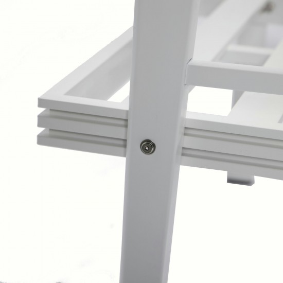 LeisureMod Walbrooke White Patio ConversationFire Pit & Tank Holder, Grey
