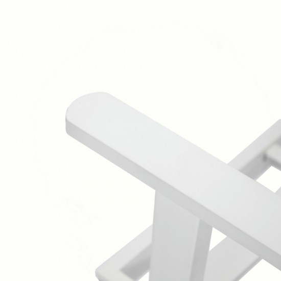 LeisureMod Walbrooke White Patio Conversation Fire Pit With Slats Design, Red